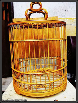 雕花画眉鸟笼-供应竹制鸟笼-清华鸟笼